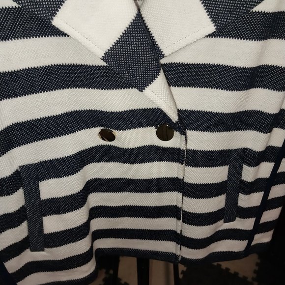 0115 - Zenergy by Chico's Navy/Ivory Blazer (2 / L) - Picture 3 of 4